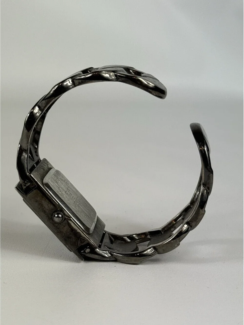 Women's STUDIO Time  Black Tone Quartz Adjustable Watch Sz. 5 3/4